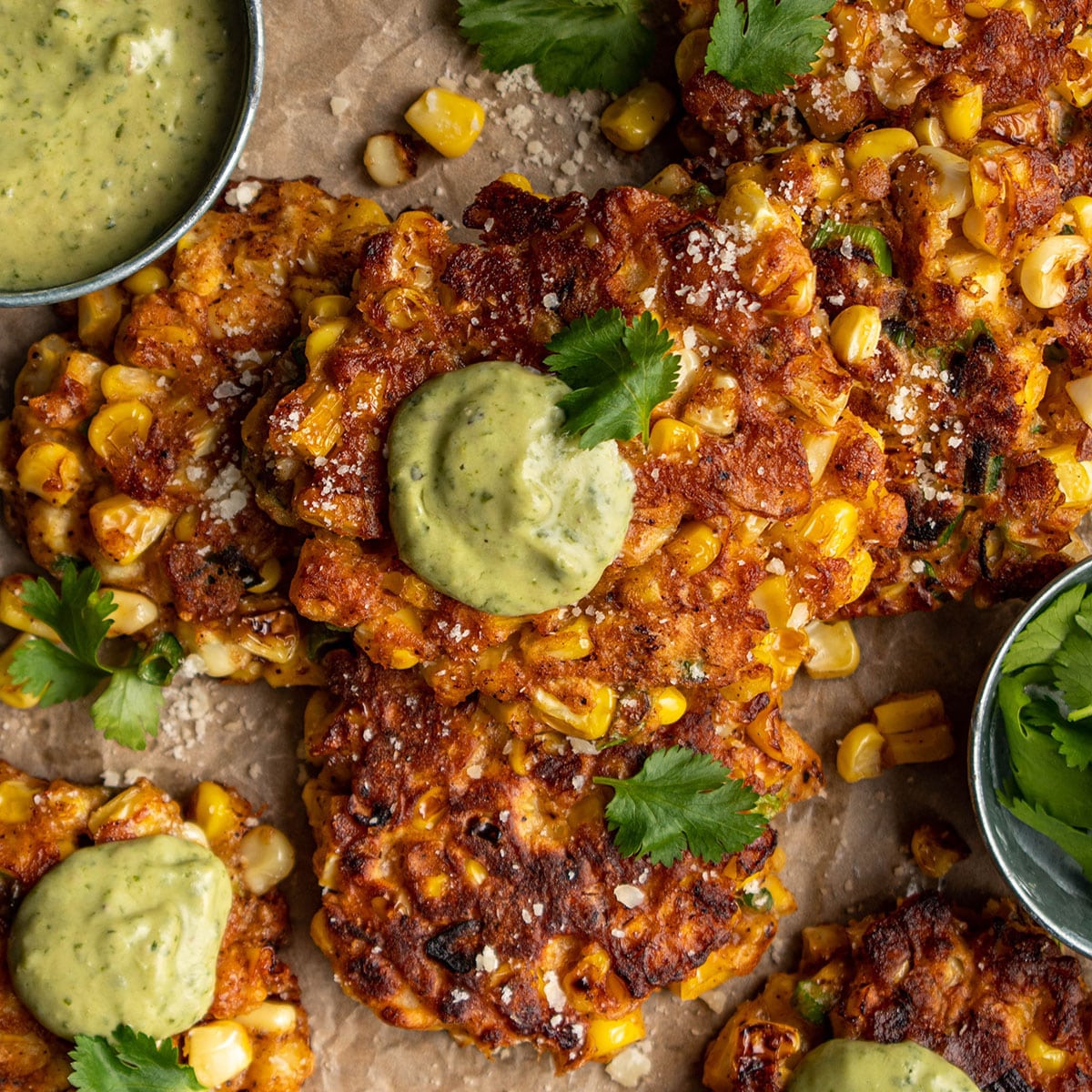 Mexican Corn and Cotija Cheese Fritters