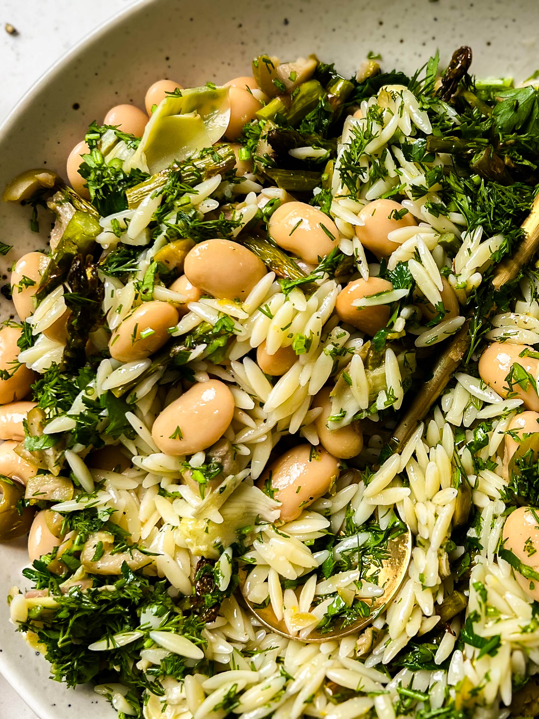Mediterranean Orzo and Asparagus Salad