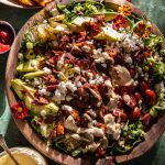 Avocado Bacon Chicken Salad with Jalapeño Honey Mustard