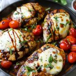 Balsamic Glazed Chicken with Tomato Mozzarella