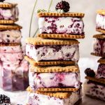 Blackberry Lavender Ice Cream Sandwiches