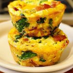 Breakfast Egg Muffins with Bacon and Spinach