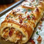 Chicken Bacon Ranch Stromboli