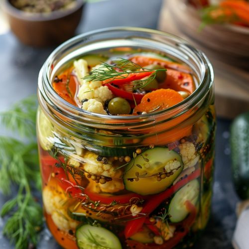 Crunchy Garden Pickle Medley - NorthEast Nosh Recipes