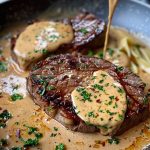 Garlic Cream Steak Bites