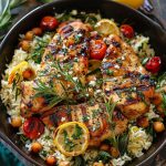 Greek Chicken and Lemon Rice