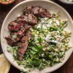 Grilled Skirt Steak with Lemon Herb Couscous Salad
