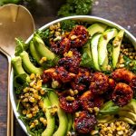 Hot Honey Blackened Shrimp Caesar Salad