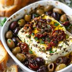 Mediterranean with Baked Feta, Olives and Sun-Dried Tomatoes
