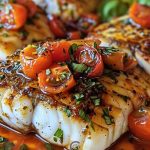 Pan-Seared Mediterranean Cod in Tomato Basil Sauce