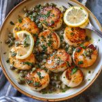 Pan Seared Scallops with Lemon Caper Sauce