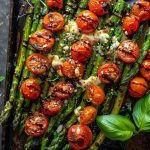 Parmesan Roasted Asparagus and Tomatoes