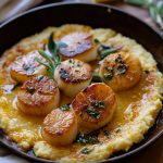 Scallops with Herb Brown Butter over Polenta