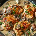 Skillet Chicken with Creamy Mushroom Sauce
