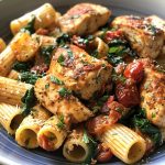 Sundried Tomato & Spinach Rigatoni with Herb-Infused Chicken