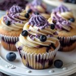 White Chocolate Blueberry Cupcakes