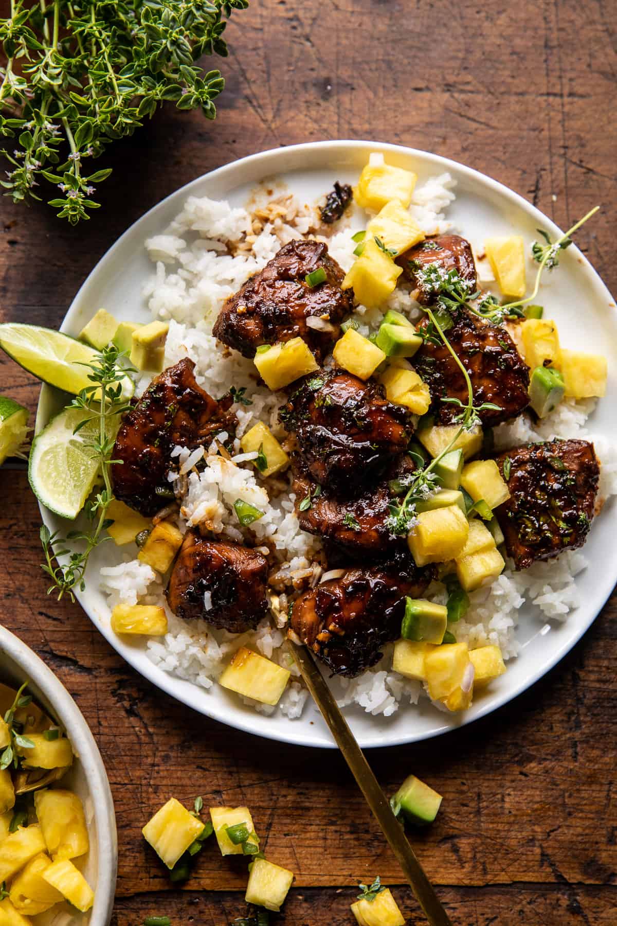 30 Minute Pineapple Chicken with Coconut Rice