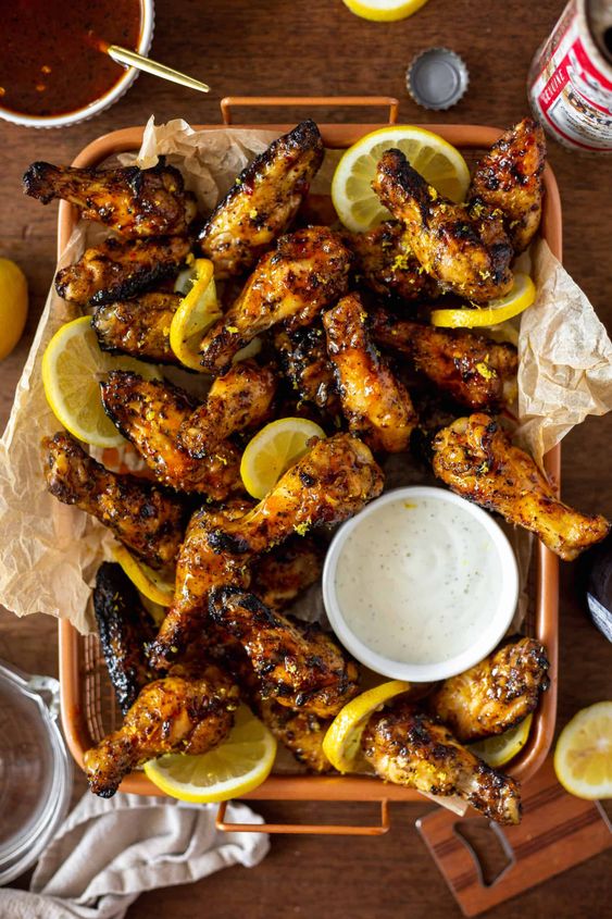 Hot Honey Lemon Pepper Wings