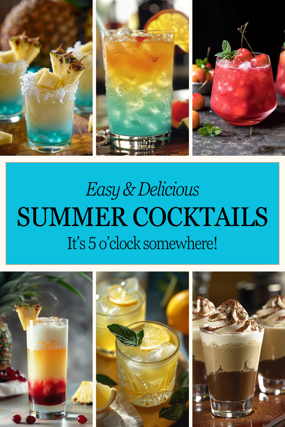 Top 6 Summer Cocktails from Pinterest