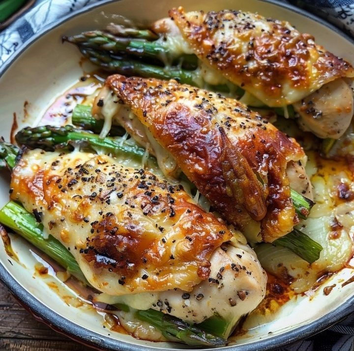 Asparagus Stuffed Chicken Breast