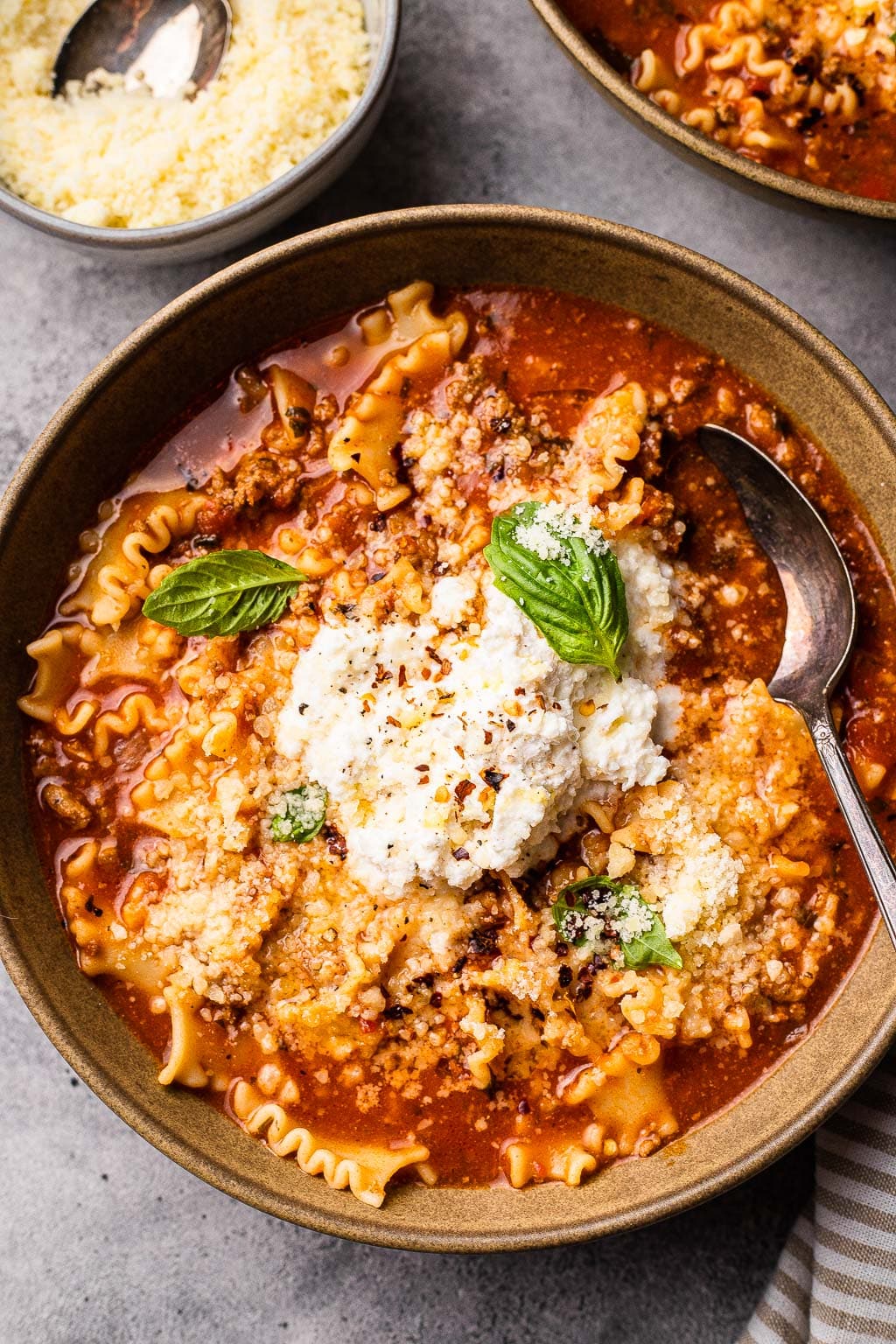 One Pot Lasagna Soup