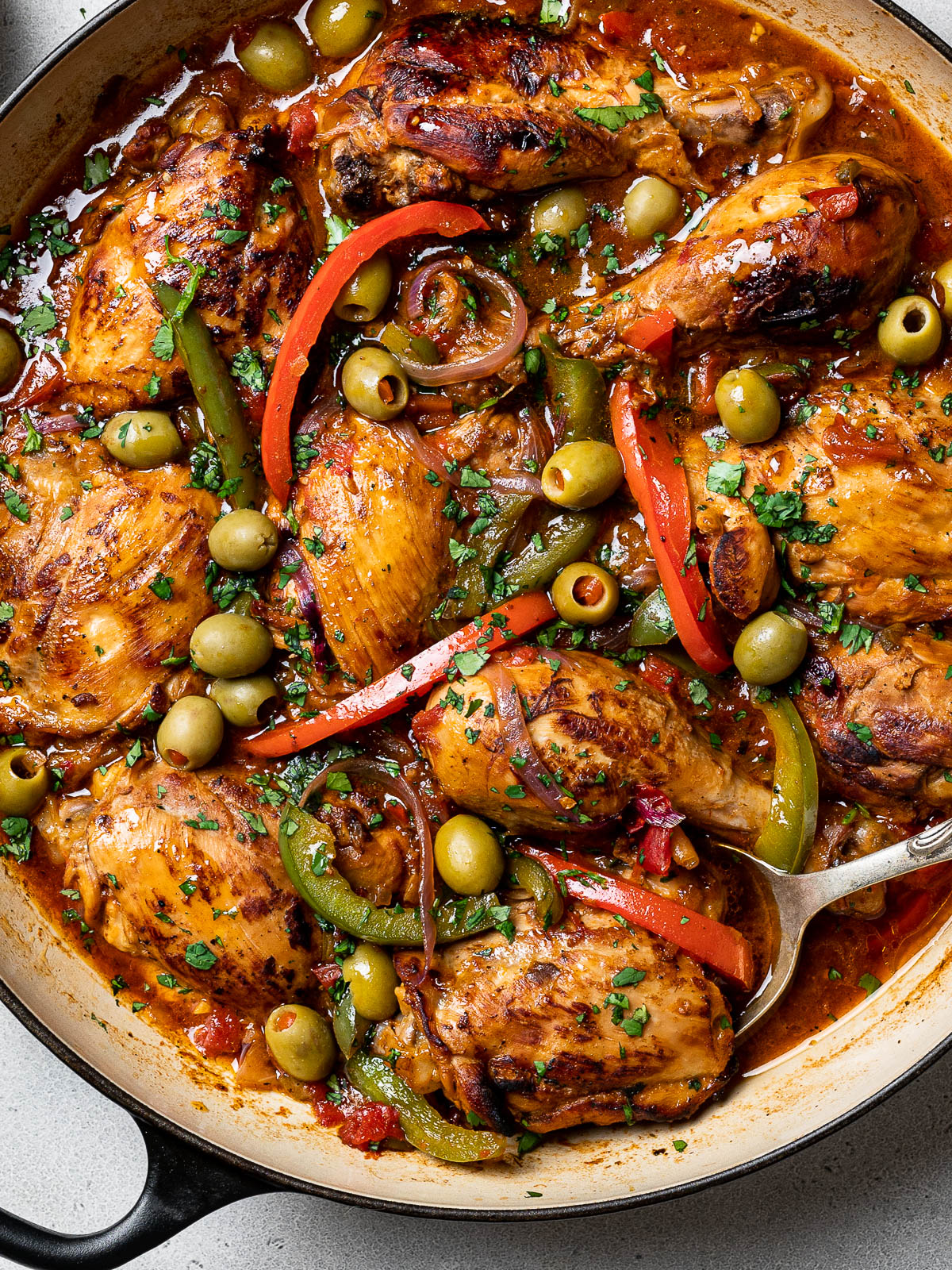 Dominican Pollo Guisado (Braised Chicken)
