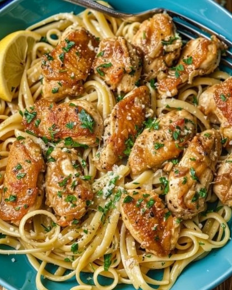 Creamy Garlic Chicken Parmesan Pasta