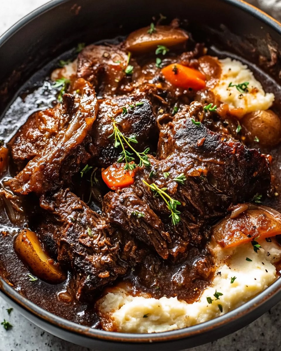 Tender Pot Roast with Mashed Potatoes