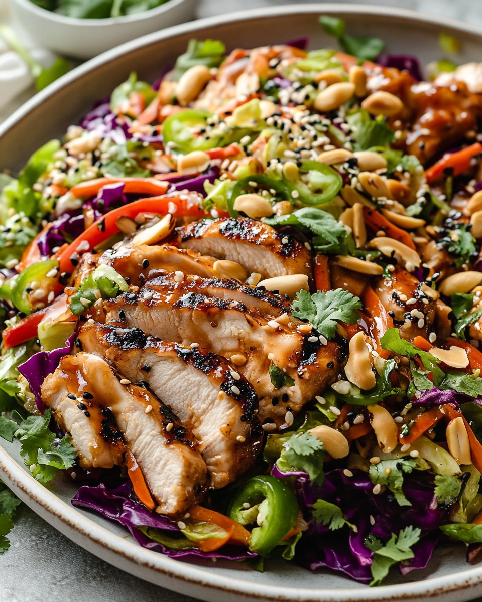 Crunchy Asian Sesame Chicken Salad