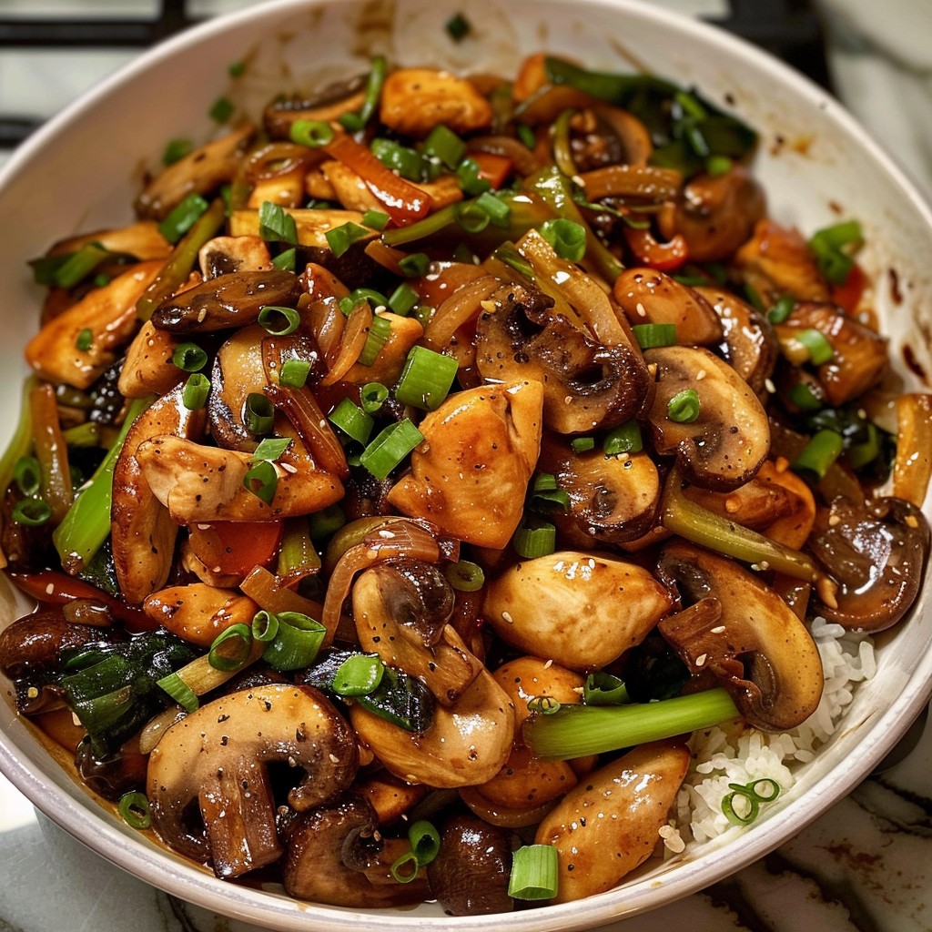 Chicken and Mushroom Stir-Fry