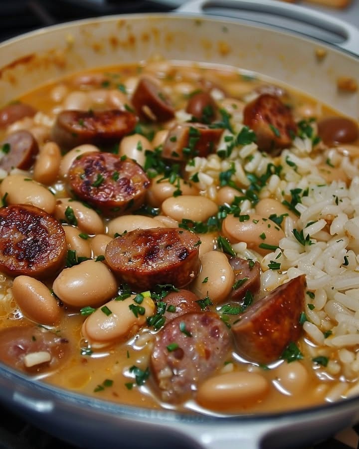 Hearty White Beans and Smoked Sausage Stew