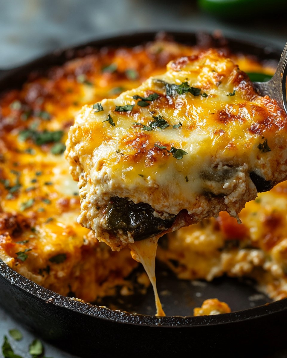 Poblano Pepper and Cheese Casserole
