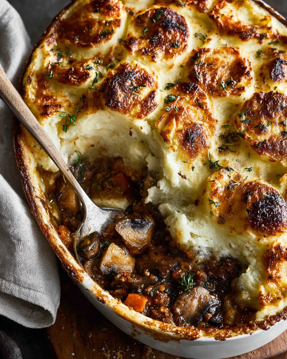 Spanish-Style Brown Butter Mushroom Shepherd’s Pie