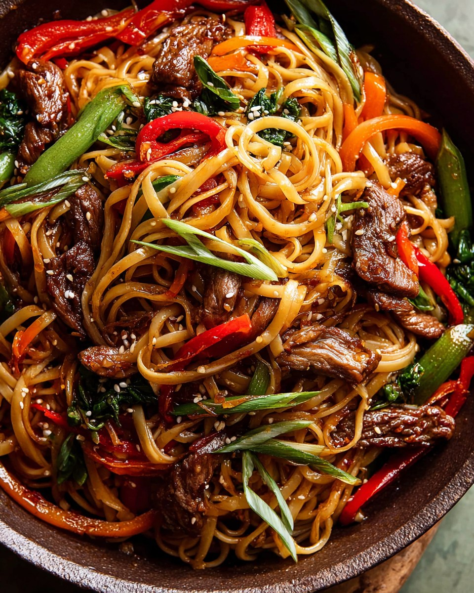 Sweet & Spicy Garlic Noodle Stir-Fry 