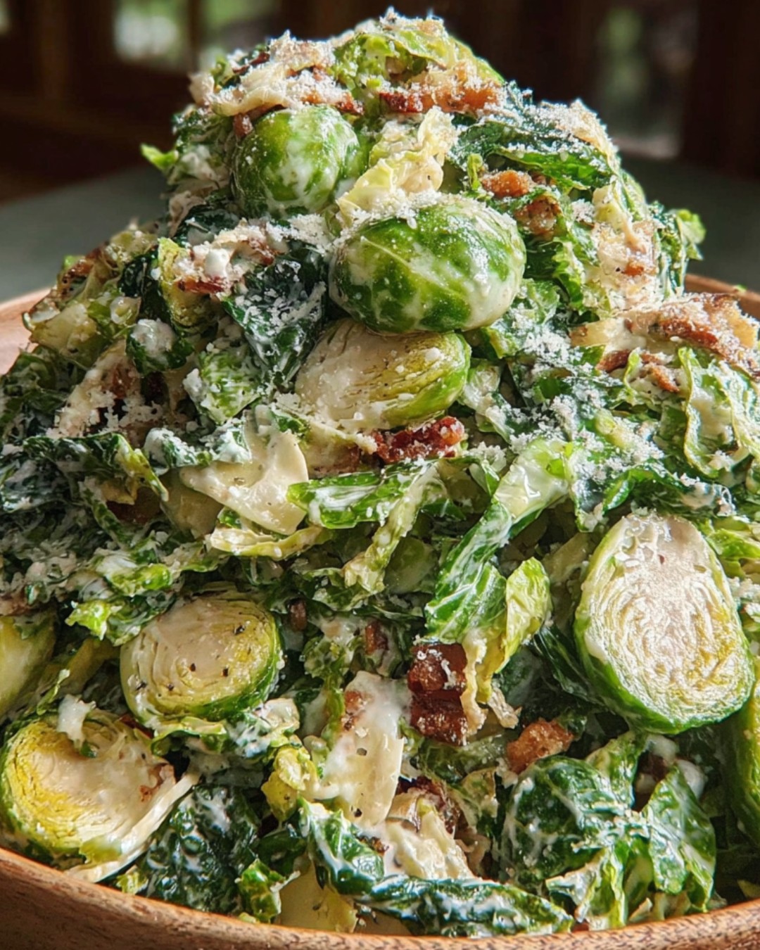 Brussels Sprouts Caesar Salad