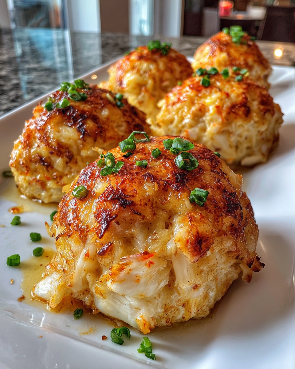 Golden Cheesy Crab Bombs